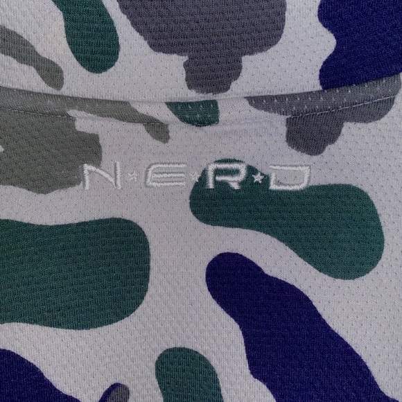 Adidas X Pharrell Blue, Green, White Camo Hoodie - Picture 2 of 2